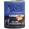 Hound & Gatos 98% Lamb/Chicken/Salmon Canned Dog Food 13oz - 12 Case Hound & Gatos, Lamb, Chicken, Salmon, Canned, Dog Food, hound, gatos, hound and gatos